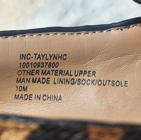 INC(International Concepts) Women's  Leopard Taylyn Loafers 10M - Picture 9 of 9